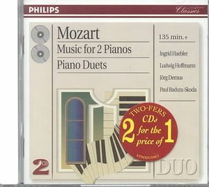 Mozart: Music for Two Pianos & Piano Duets image number 0