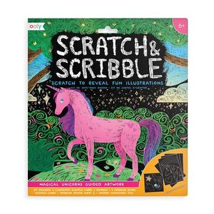 Scratch & Scribble Art Kit: Magical Unicorn - 10 PC Set image number 0