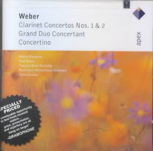 Weber:Clarinet Concertos 1 & 2/Grand Duo image number 0