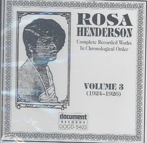 Rosa Henderson: Vol. 3: 1924-1926 image number 0