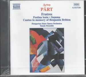 Fratres / Festina Lente / Summa / Cantus image number 0