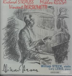 William Steck & Cary Lewis play Richard Strauss, Miklos Rozsa & Vincent Persichetti image number 0