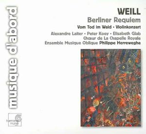 Weill: Berlin Requiem, Violin Concerto image number 0