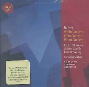 Barber: Violin Concerto; Cello Concerto; Piano Concerto image number 0