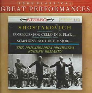 Shostakovich: Concerto for Cello in E flat; Symphony No. 1 in F Major image number 0