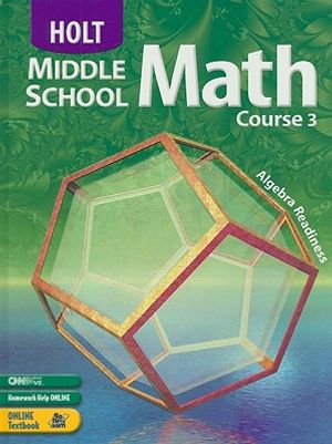Holt Middle School Math, Course 3 image number 0