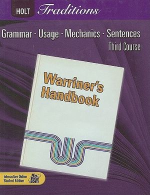 Holt Traditions Warriner's Handbook: Student Edition Grade 9 Third Course 2008 image number 0