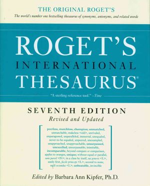 Roget's International Thesaurus, 7th Edition image number 0