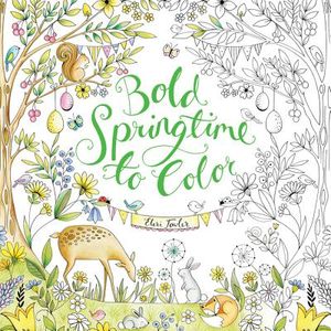 Bold Springtime to Color: Coloring Book for Adults and Kids to Share image number 0