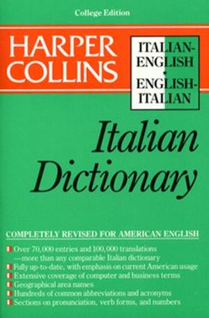 HarperCollins Italian Dictionary image number 0