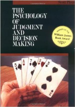 The Psychology of Judgment and Decision Making image number 0