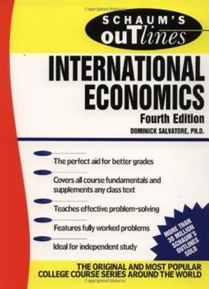 Schaum's Outline of International Economics image number 0