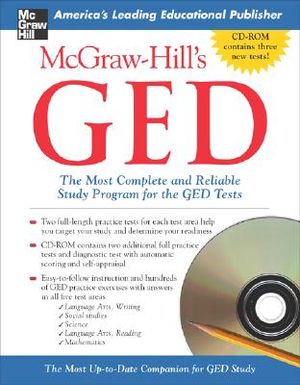 McGraw-Hill's GED W/ CD-ROM: The Most Complete and Reliable Study Program for the GED Tests [With CDROM] image number 0