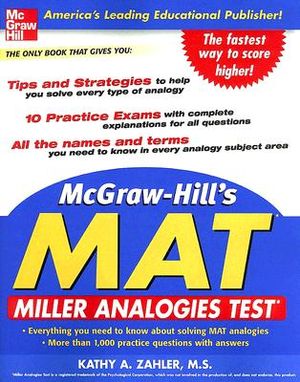 McGraw-Hill's MAT: Miller Analogies Test image number 0
