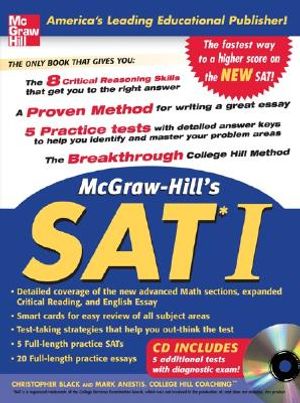 McGraw Hill's SAT I W/ CD-ROM [With CDROM] image number 0