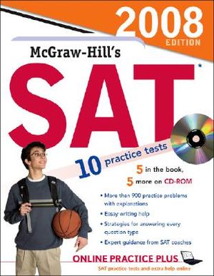 McGraw-Hill's SAT: 10 Practice Tests [With CDROM and Smart Cards] image number 0
