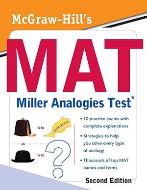 McGraw-Hill's MAT Miller Analogies Test image number 0