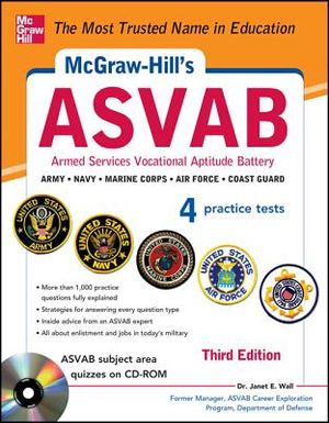 McGraw-Hill's ASVAB , 3rd Edition: Strategies + Quizzes + 4 Practice Tests [With CDROM] image number 0