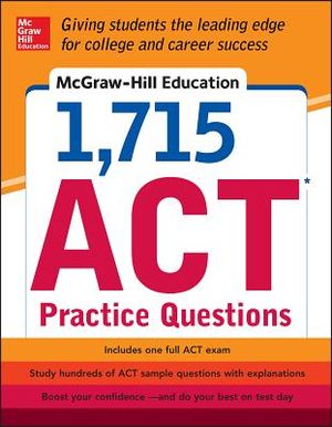 McGraw-Hill Education 1,715 ACT Practice Questions image number 0