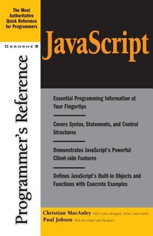 JavaScript Programmer's Reference image number 0