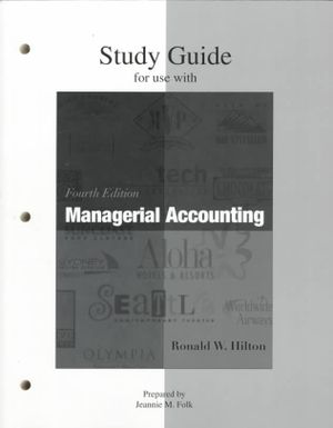 Study Guide for Use with Managerial Accounting image number 0