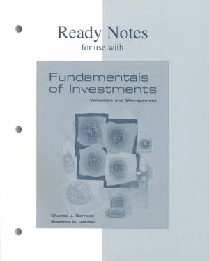 Ready Notes for Use With Fundamentals of Investments : Valuation and Management image number 0