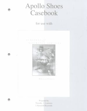 Apollo Shoes Casebook: For Use with Auditing and Assurance Services Tenth Edition image number 0
