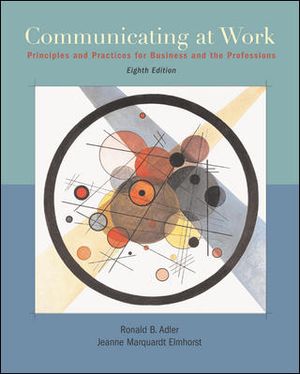 Communication at Work : Principles and Practices Business and the Professions image number 0