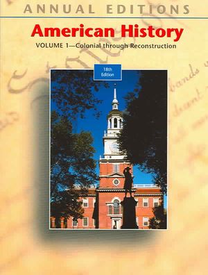 Annual Editions: American History, Volume 1, 18/E image number 0