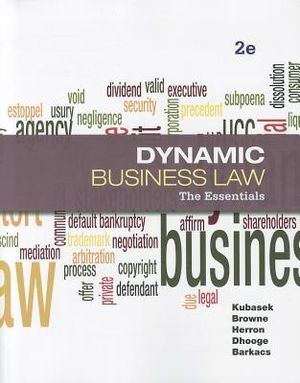 Dynamic Business Law: The Essentials image number 0