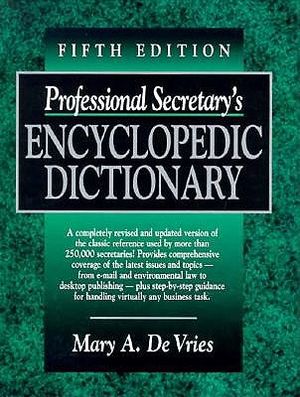 Professional Secretary's Encyclopedic Dictionary image number 0