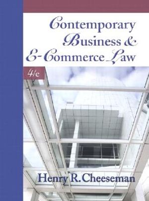 Contemporary Business and E-Commerce Law: The Legal, Global, Digital and Ethical Environment image number 0