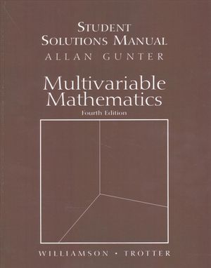 Students Solutions Manual for Multivariable Mathematics image number 0