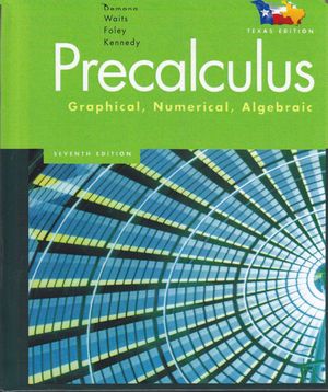 Precalculus: Graphical, Numerical, Algebraic image number 0