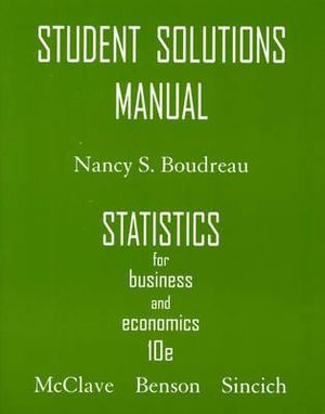 Statistics for Business and Economics: Student Solutions Manual image number 0