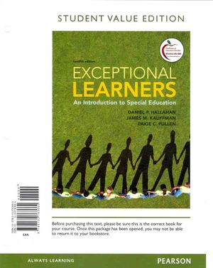 Exceptional Learners: Student Value Edition: An Introduction to Special Education image number 0