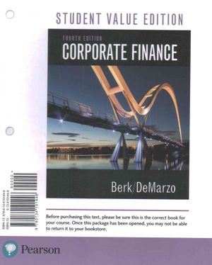 Corporate Finance, Student Value Edition image number 0