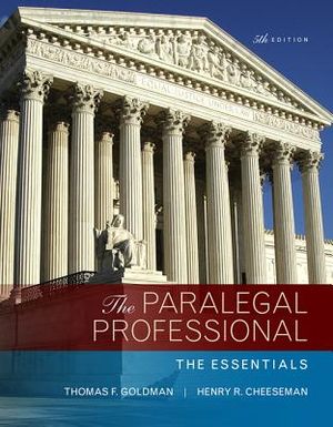 The Paralegal Professional: The Essentials image number 0