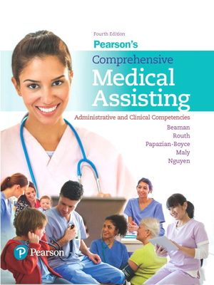 Pearson's Comprehensive Medical Assisting: Administrative and Clinical Competencies image number 0