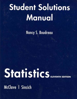 Student Solutions Manual for Statistics image number 0