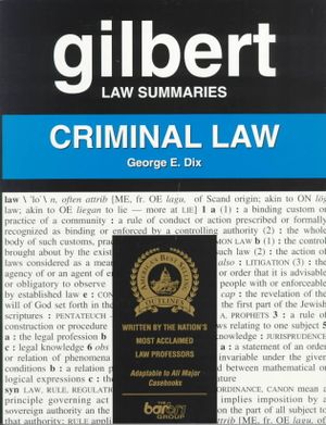 Gilbert Law Summaries : Criminal Law image number 0