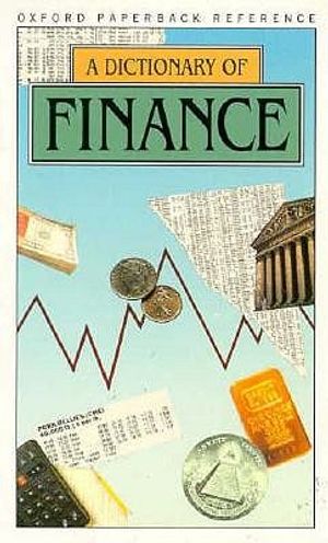 A Dictionary of Finance image number 0