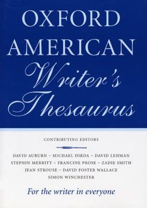 The Oxford American Writer's Thesaurus image number 0