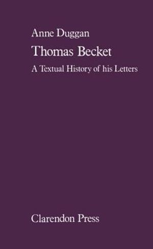 Thomas Beckett: A Textual History of His Letters image number 0