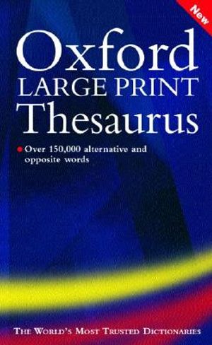 Oxford Large Print Thesaurus image number 0
