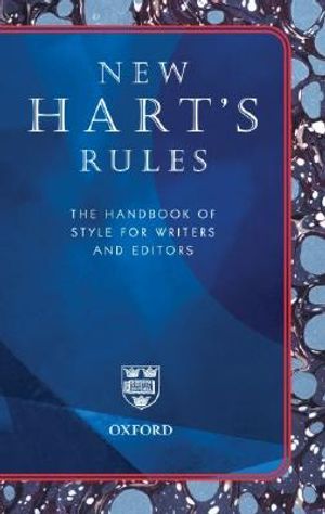 New Hart's Rules: The Handbook of Style for Writers and Editors image number 0