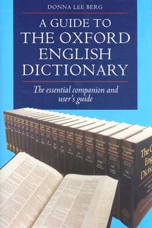 A Guide to the Oxford English Dictionary image number 0