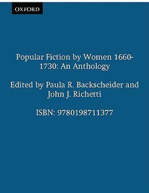 Popular Fiction by Women 1660-1730: An Anthology image number 0