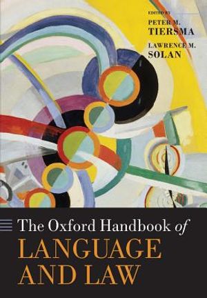 The Oxford Handbook of Language and Law image number 0