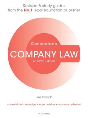Company Law Concentrate 7th Edition image number 0